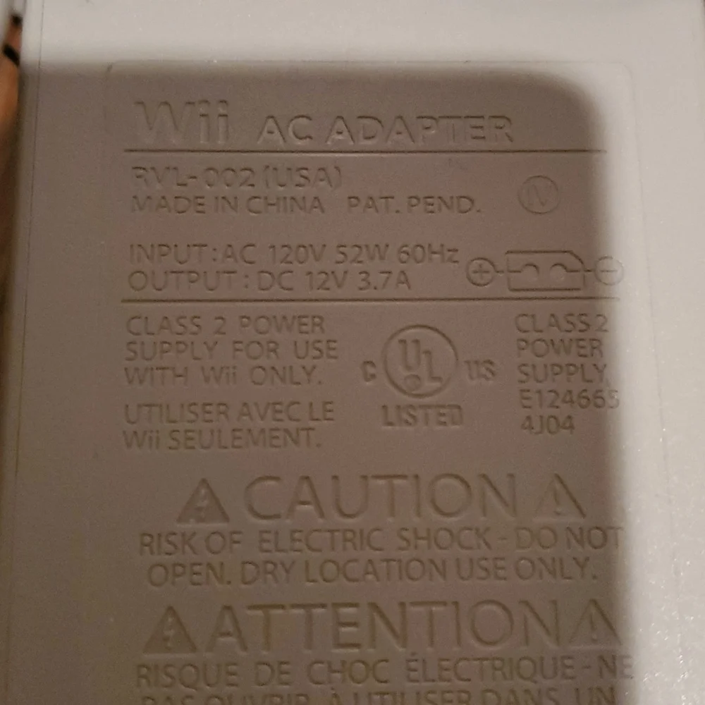 Wii ac adapter