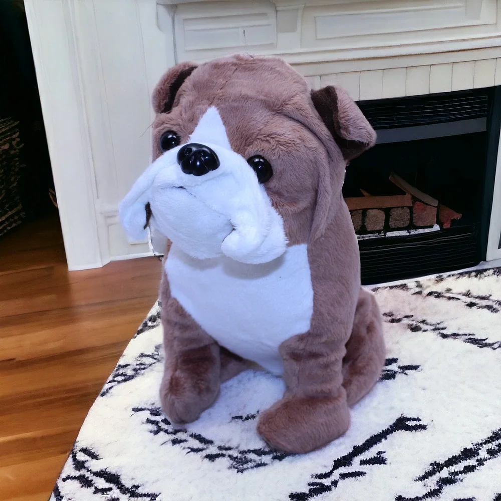 Vintage DanDee Collectors Choice Bulldog Plush Stuffed Animal Toy