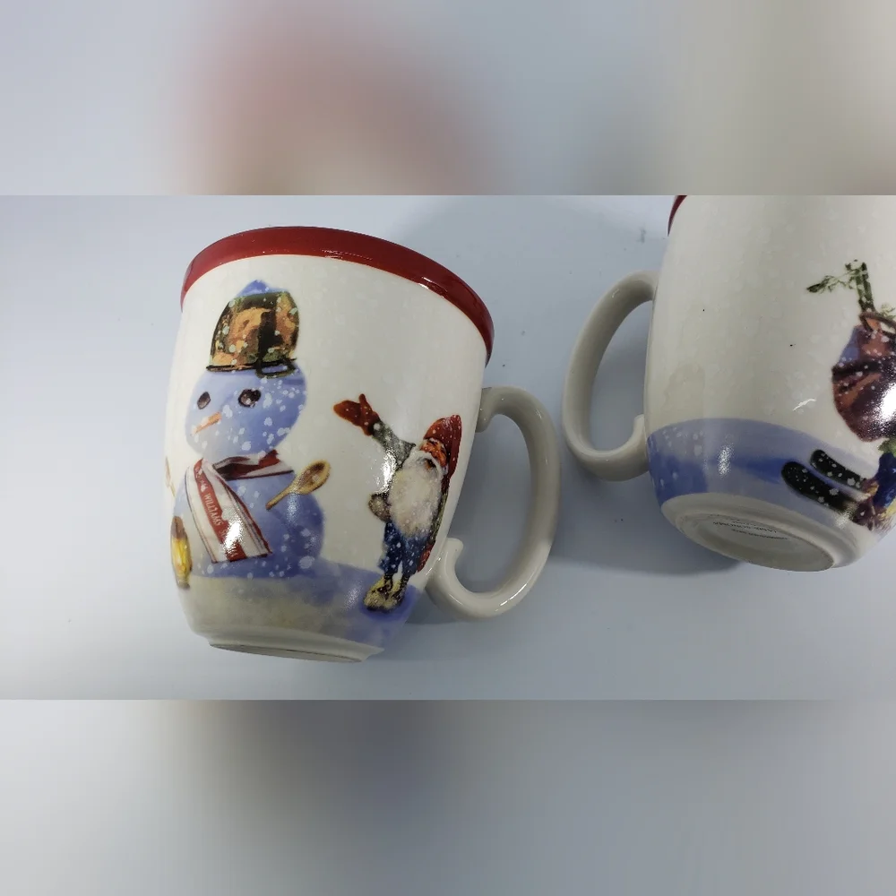 Williams Sonoma ceramic mugs