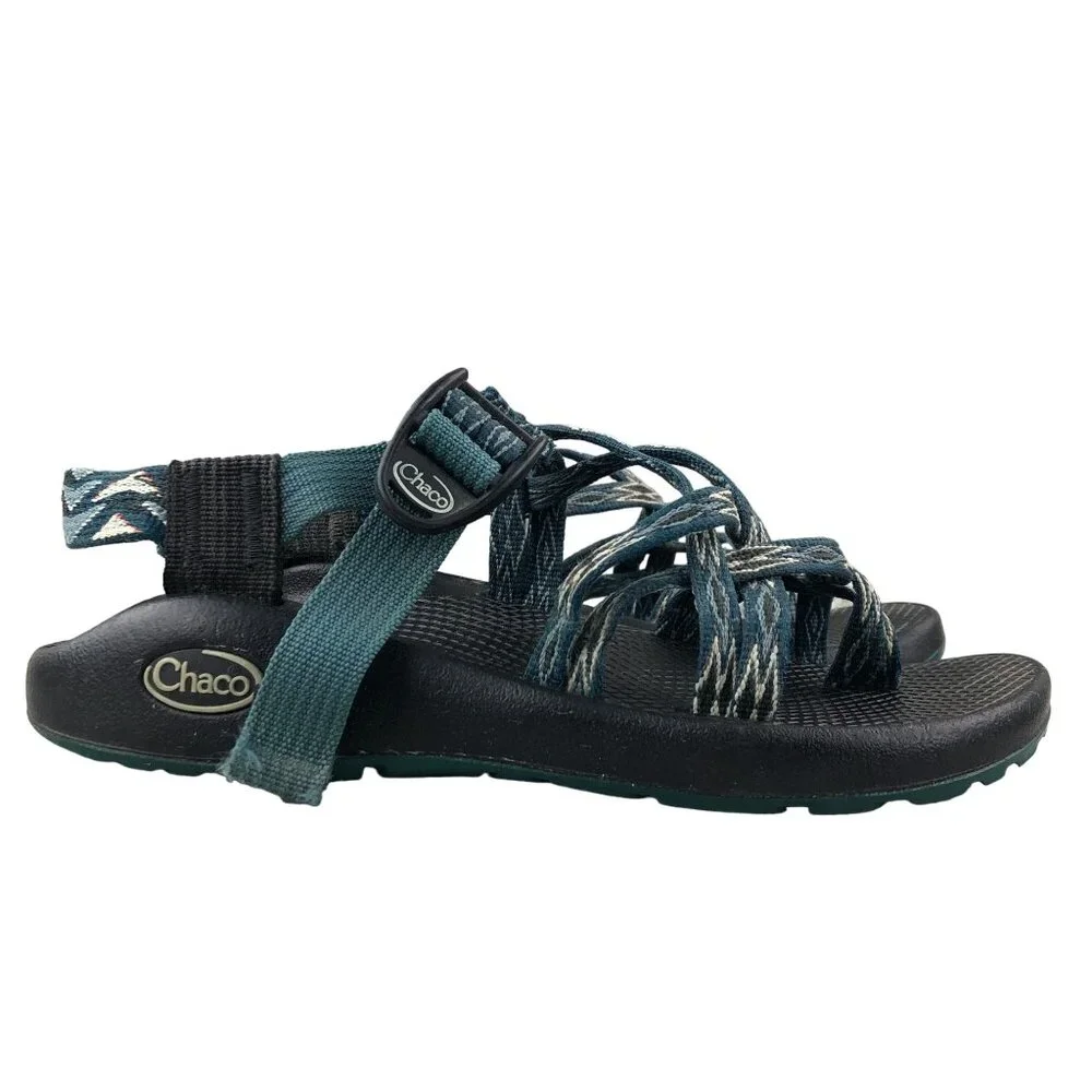 Chaco Women's Size 6 ZX/2 Classic Blue Toe Ring Strappy Outdoor Water Sandals