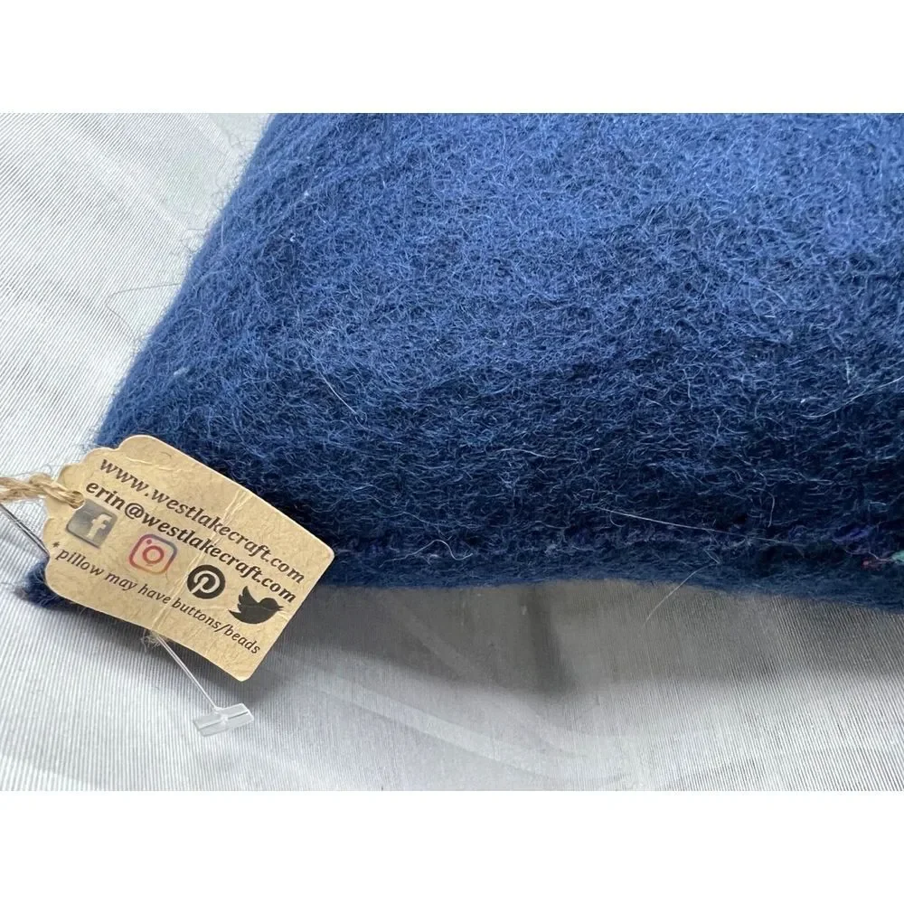 N/A white wool blue