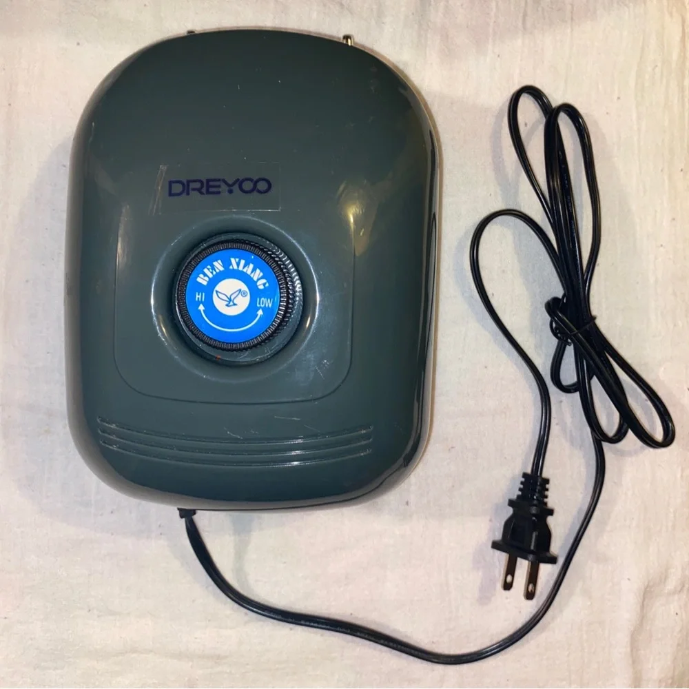Dreyoo 4 Outlets Diffuser Air Pump for Outdoor Ponds, Fish Tanks, Aquariums.