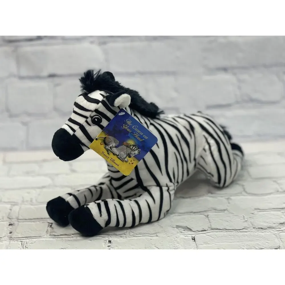 Zebra Stuffed Animal “The Crown on Your Head” by Nancy Tillman NEW Kohl’s Cares