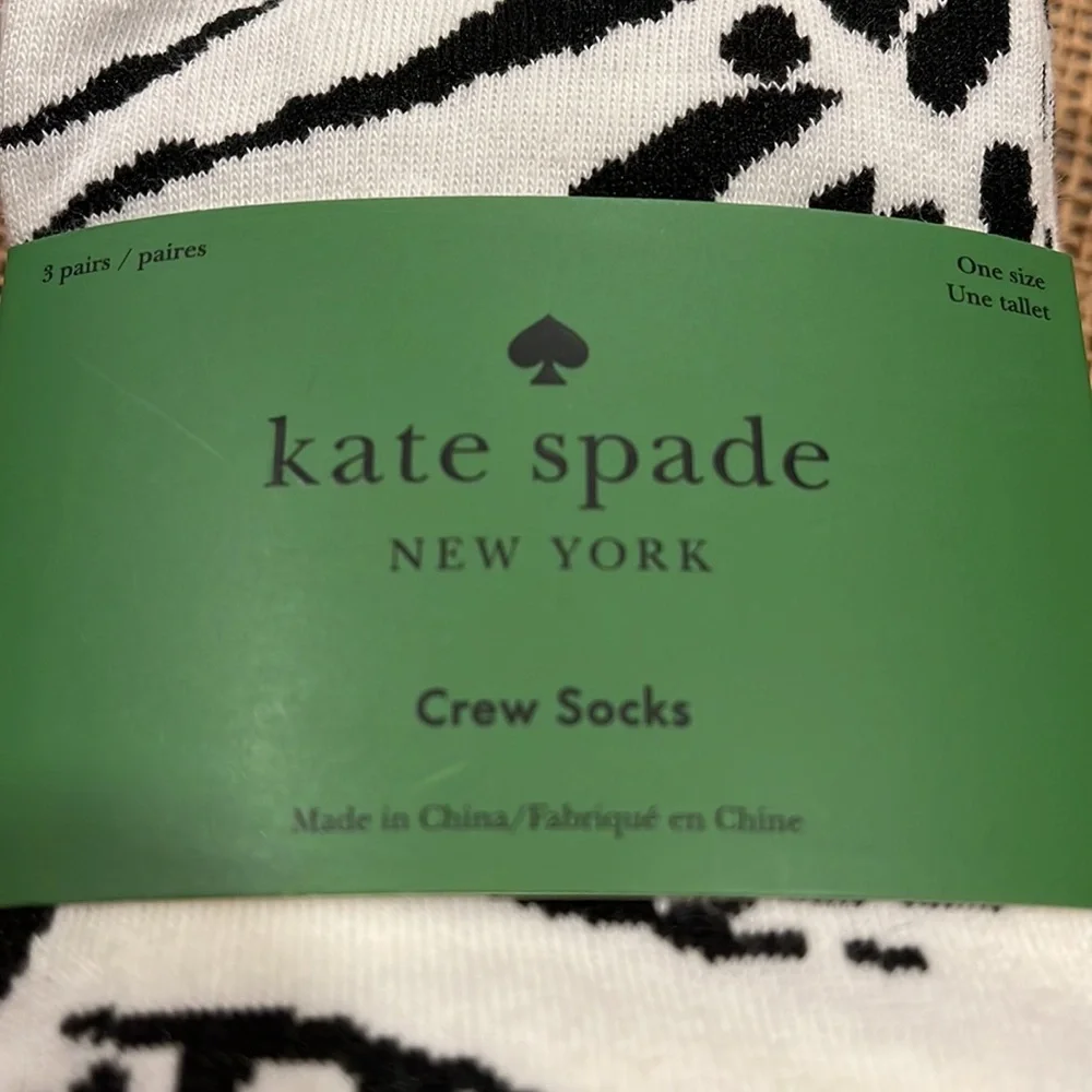 kate spade spade socks crew