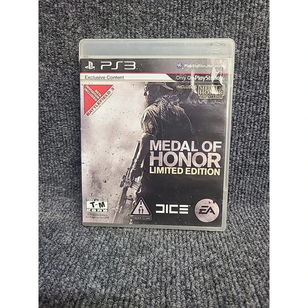 PS3 Medal of Honor -- Limited Edition (Sony PlayStation 3, 2010) Tested