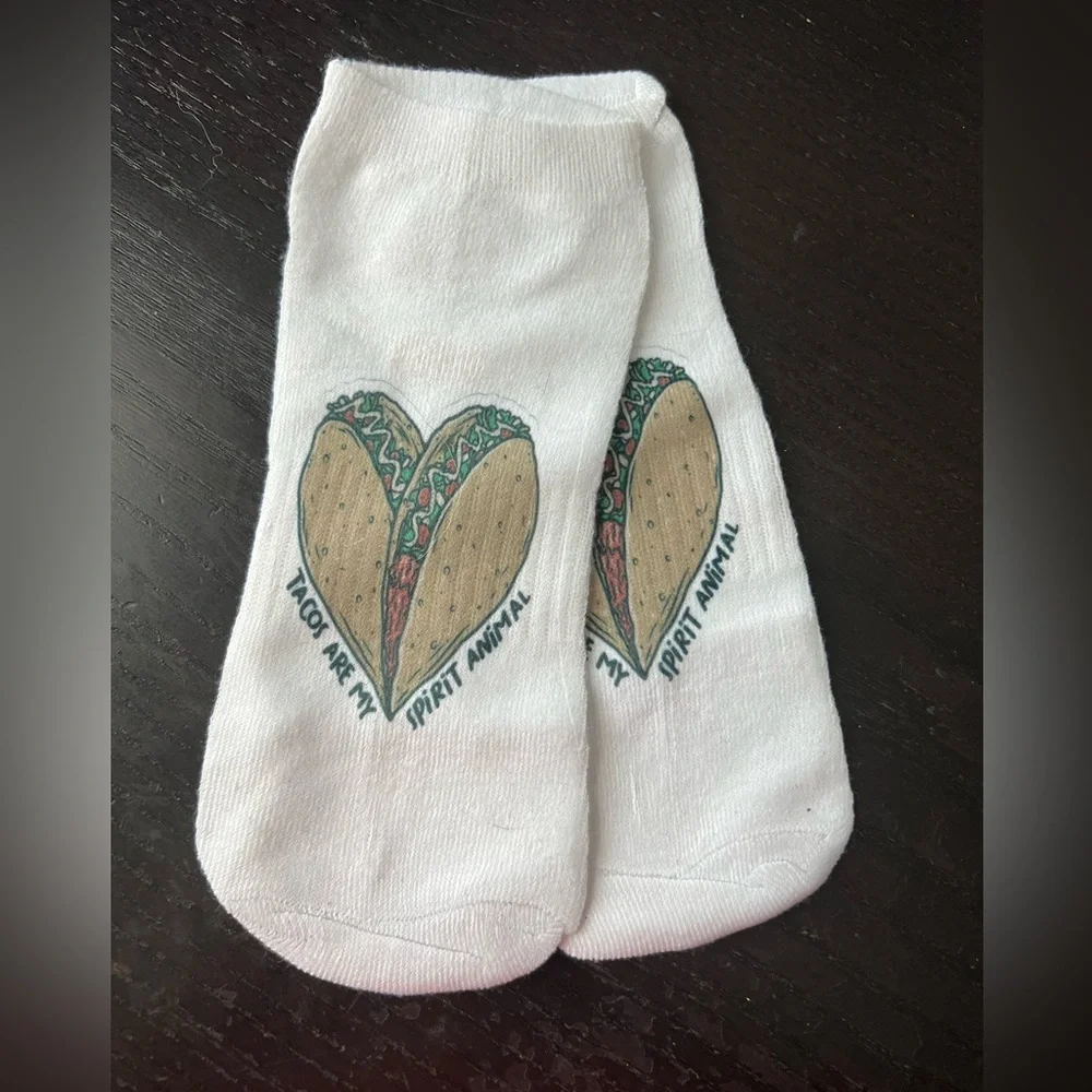 4/$12 💥 NEW Tacos are my Spirit Animal Adult Ankle Socks | 3660