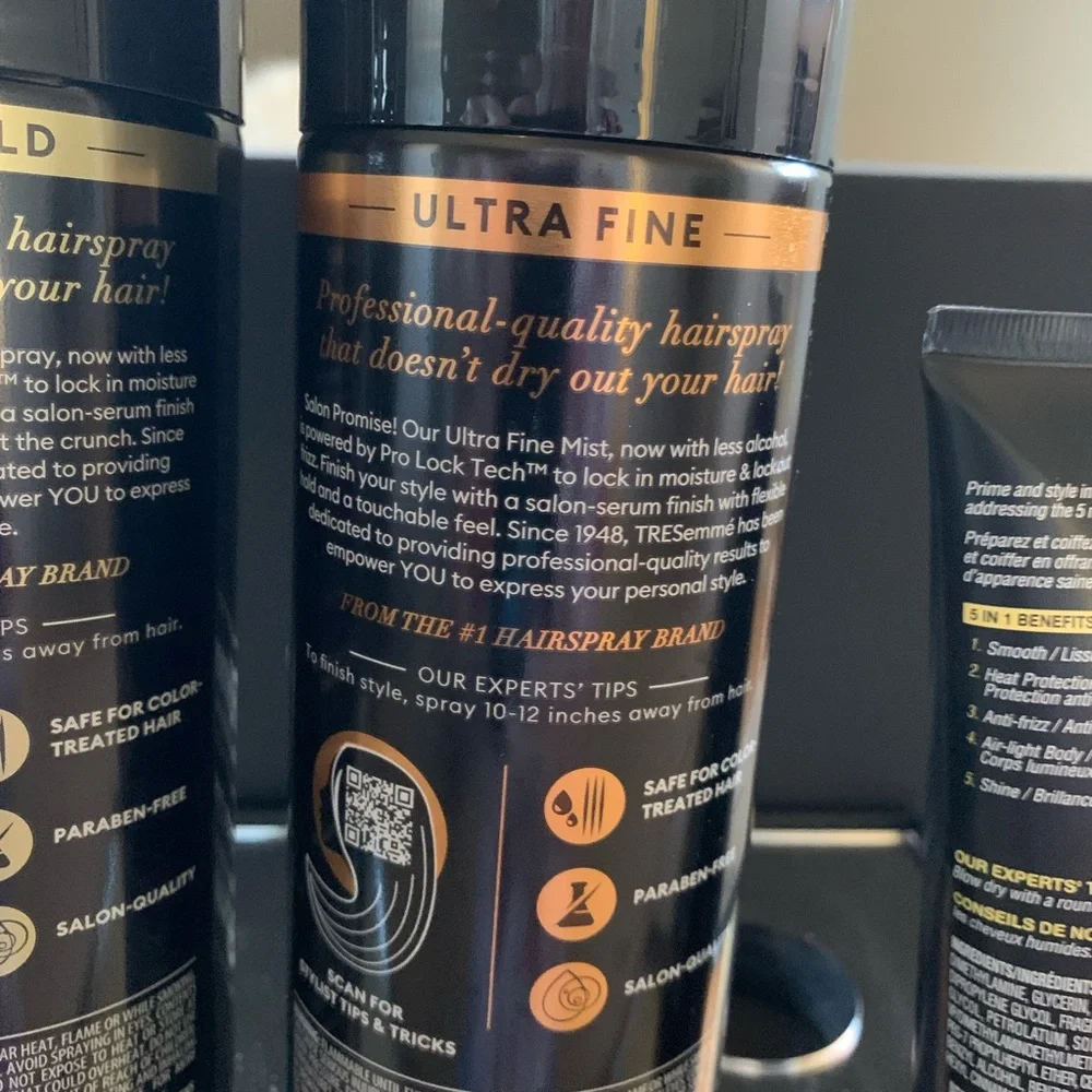 Tresemme includes gel