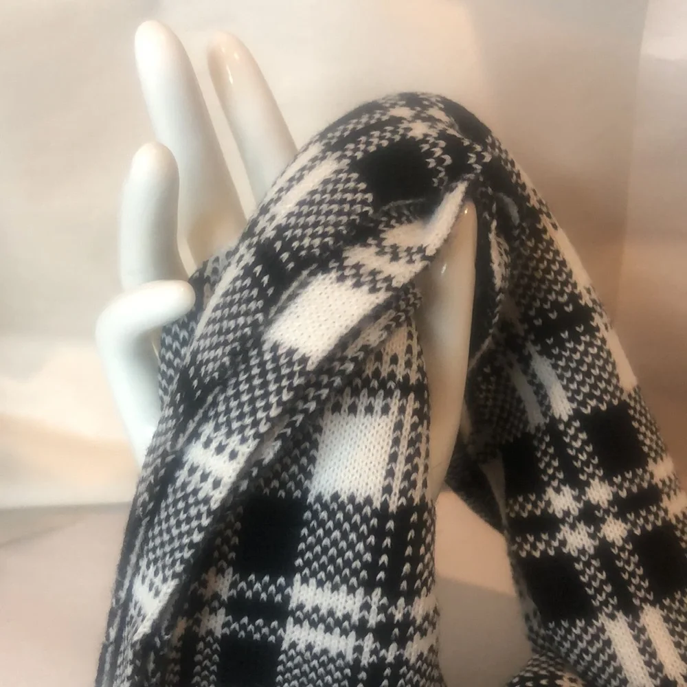 TIMBERLAND Plaid Flat Knit Scarf NWT