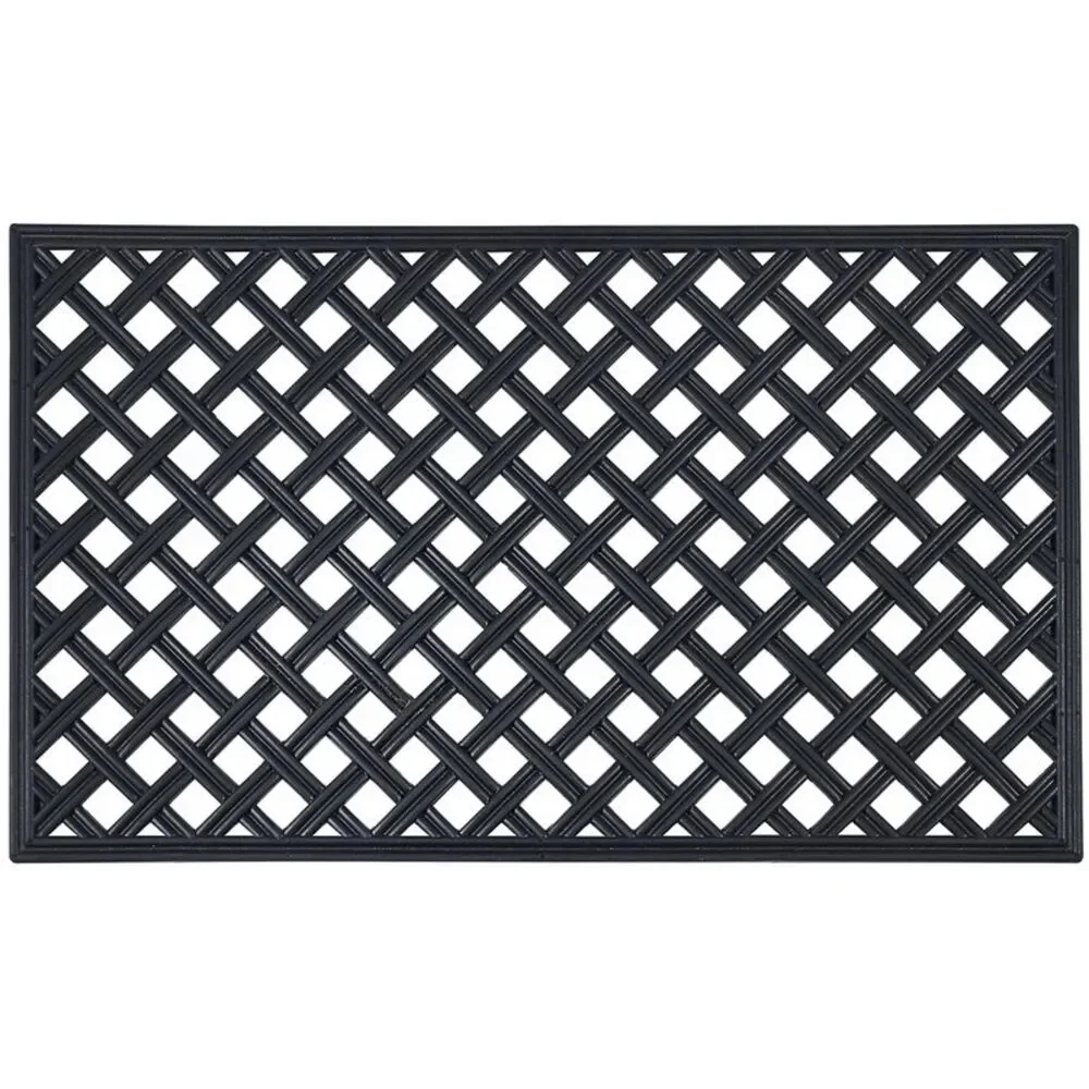 Wrought Iron Rubber Door Mat, 18