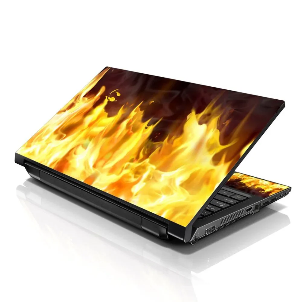 LSS 15.6 & 17.3 Inches Laptop Notebook Skin Sticker Decal - Flame