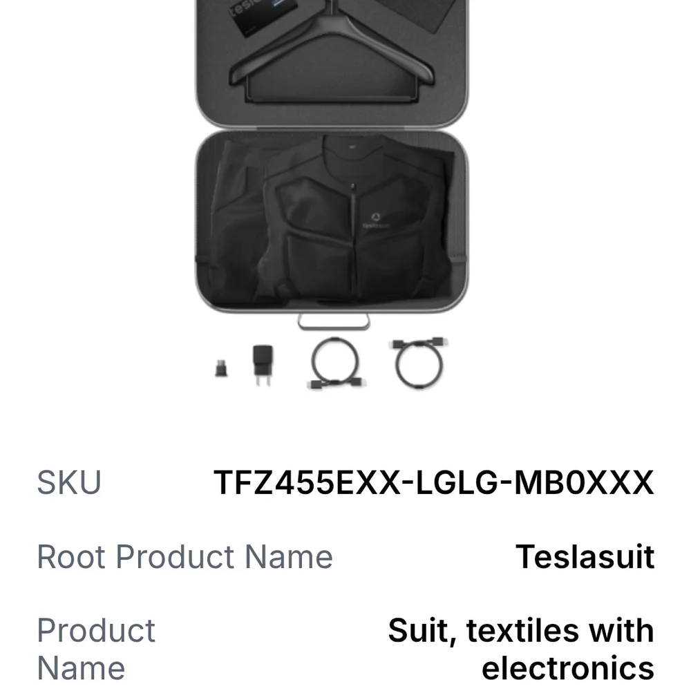 teslasuit chic black