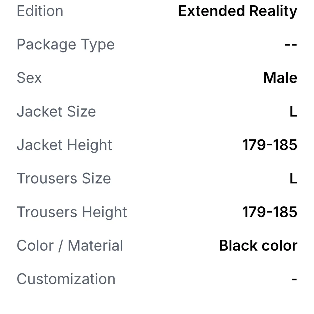 teslasuit chic black