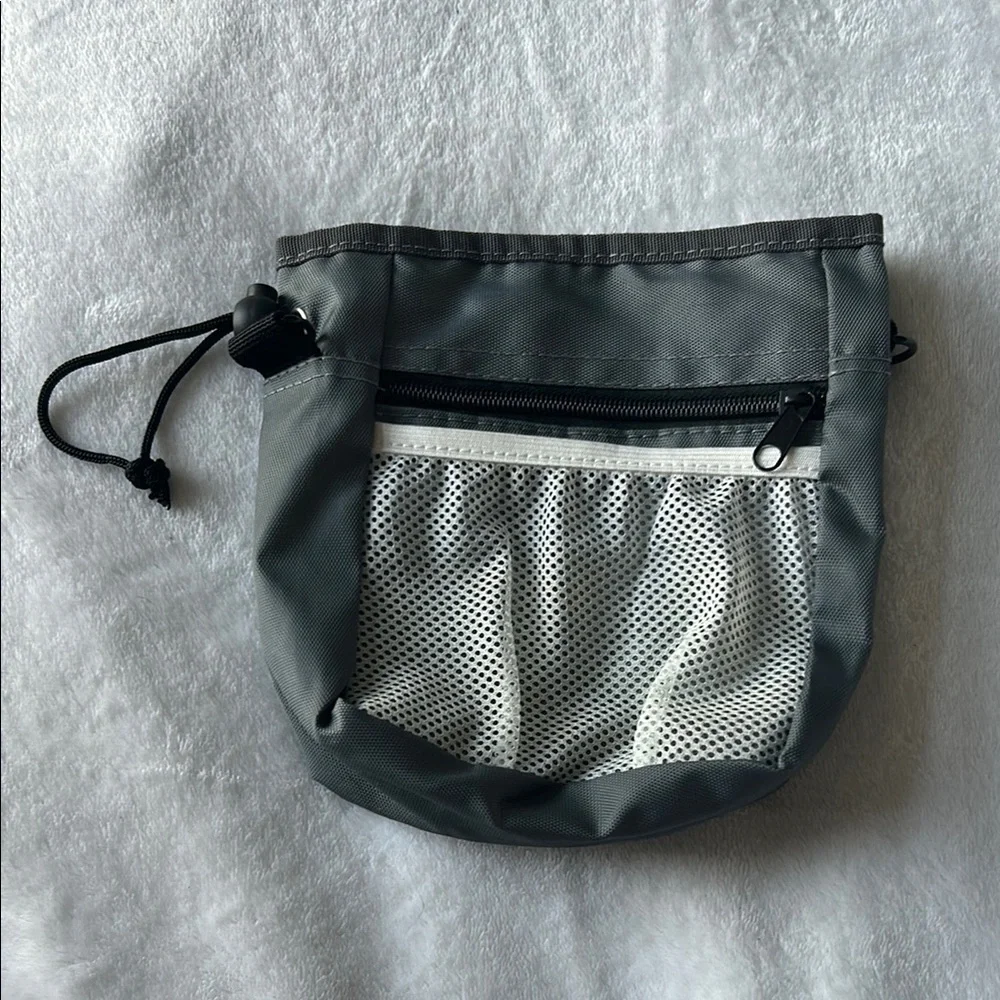Gray Mesh Dog Treat Bag
