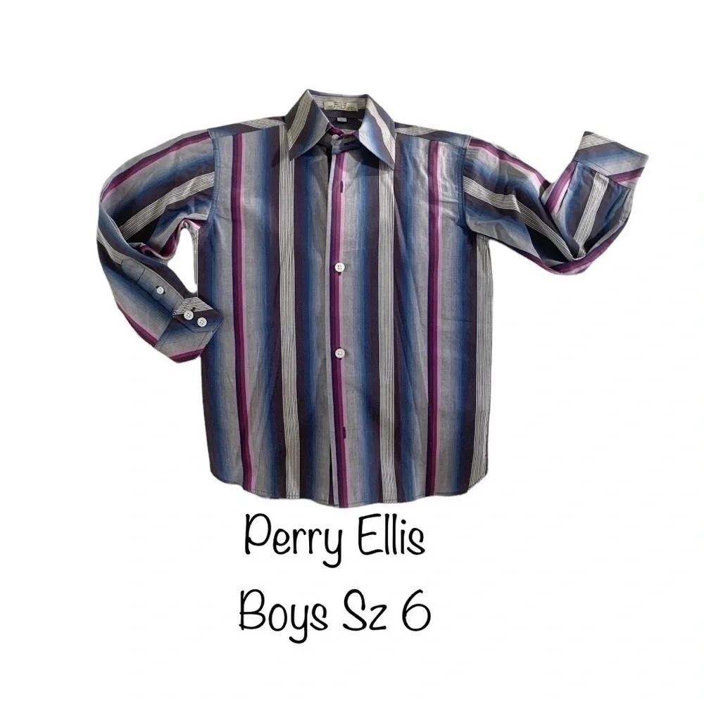 𝅺⭐️BOYS dress shirt by Perry Ellis size 6