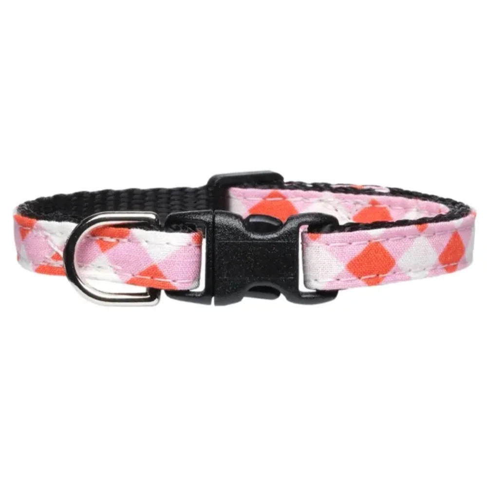 Pink and Red Cat Collar