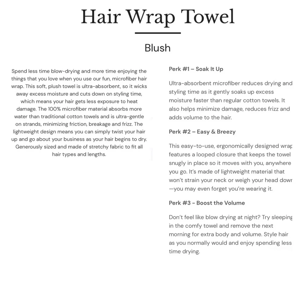 Lange only towel like