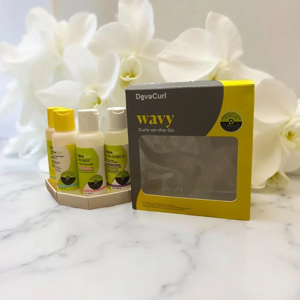 DevaCurl Low Poo Delight Wavy Curls on the Go Shampoo Conditioner Gel Wave Maker