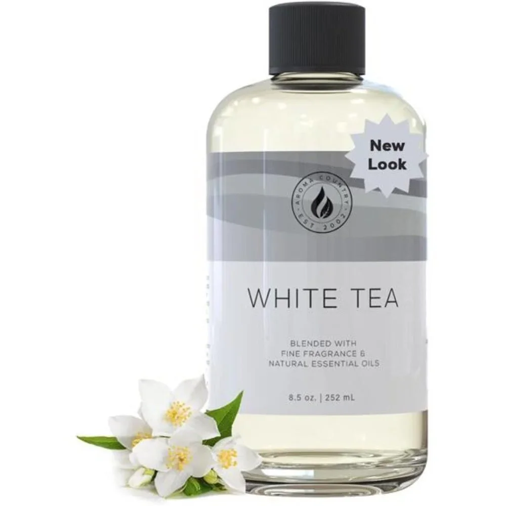 Aroma Country White Tea Diffuser Oil - Luxury Essential Oils for Diffuser Refill