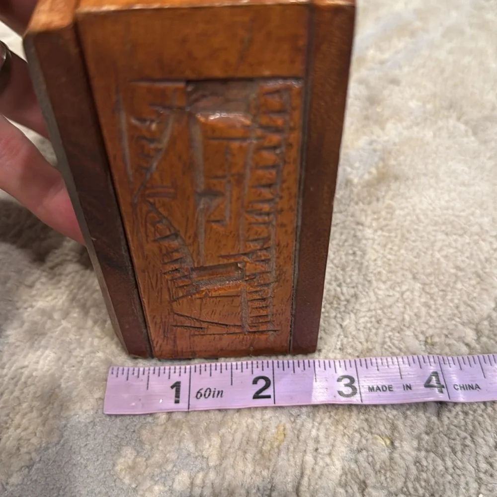 monkey pod wood vintage jewelry