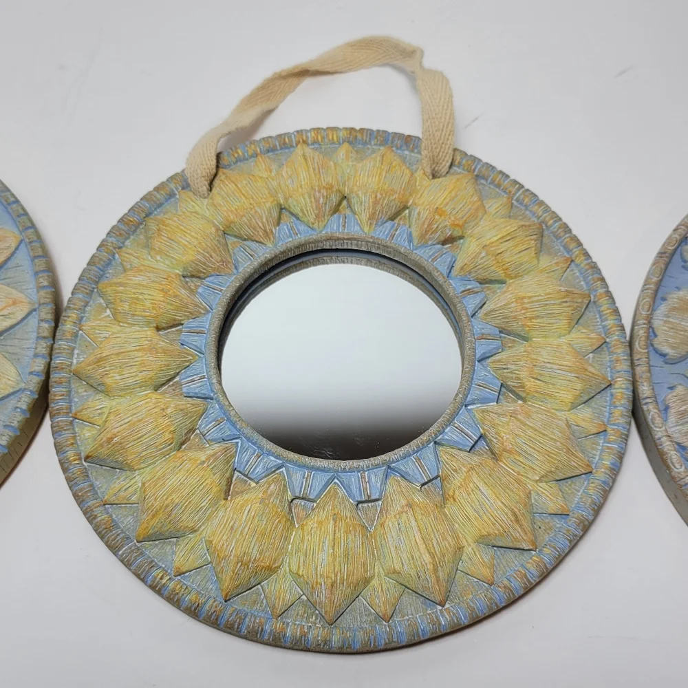 N/A beautiful mirrors yellow