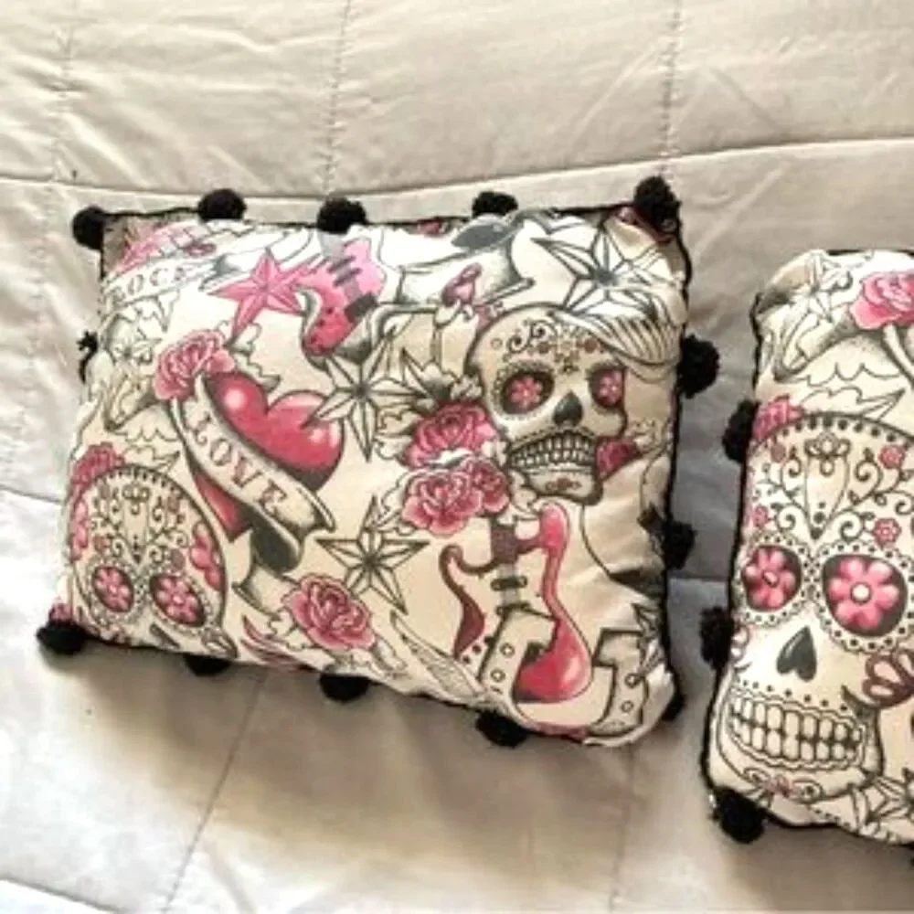Handmade fabric skulls