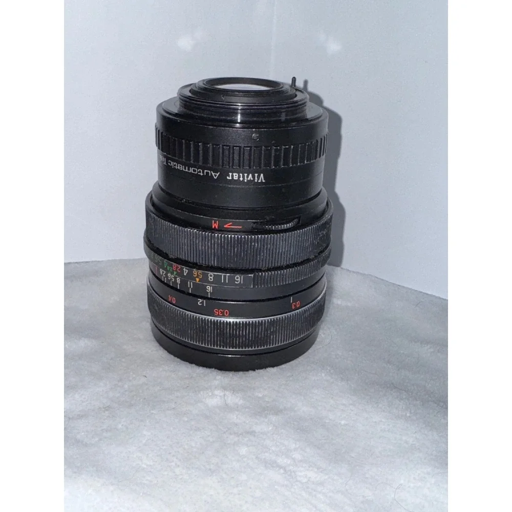 Vivitar Auto 28mm Telephoto Lens VTG Camera‎ Lens W/Auto Focus TeleConverter 2x1