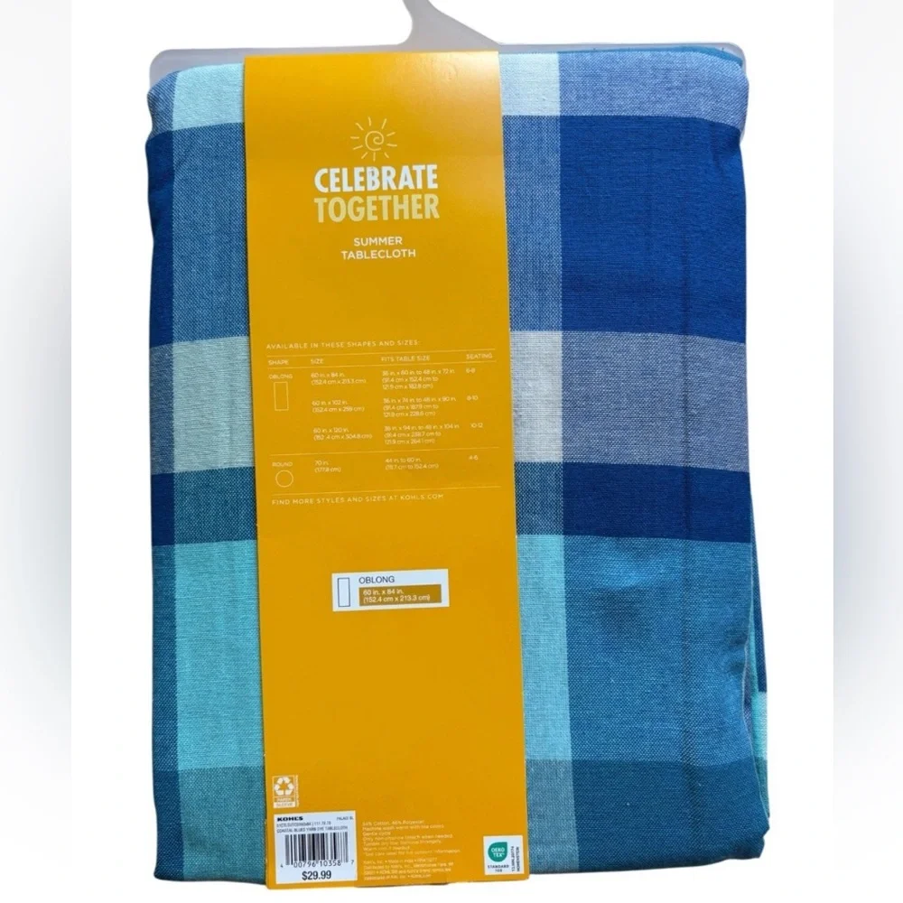 Celebrate Together oblong blue