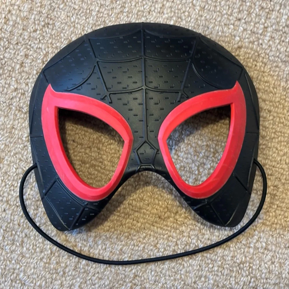 Kids Youth Black Spider Man Costume Face Mask Halloween Superhero Marvel
