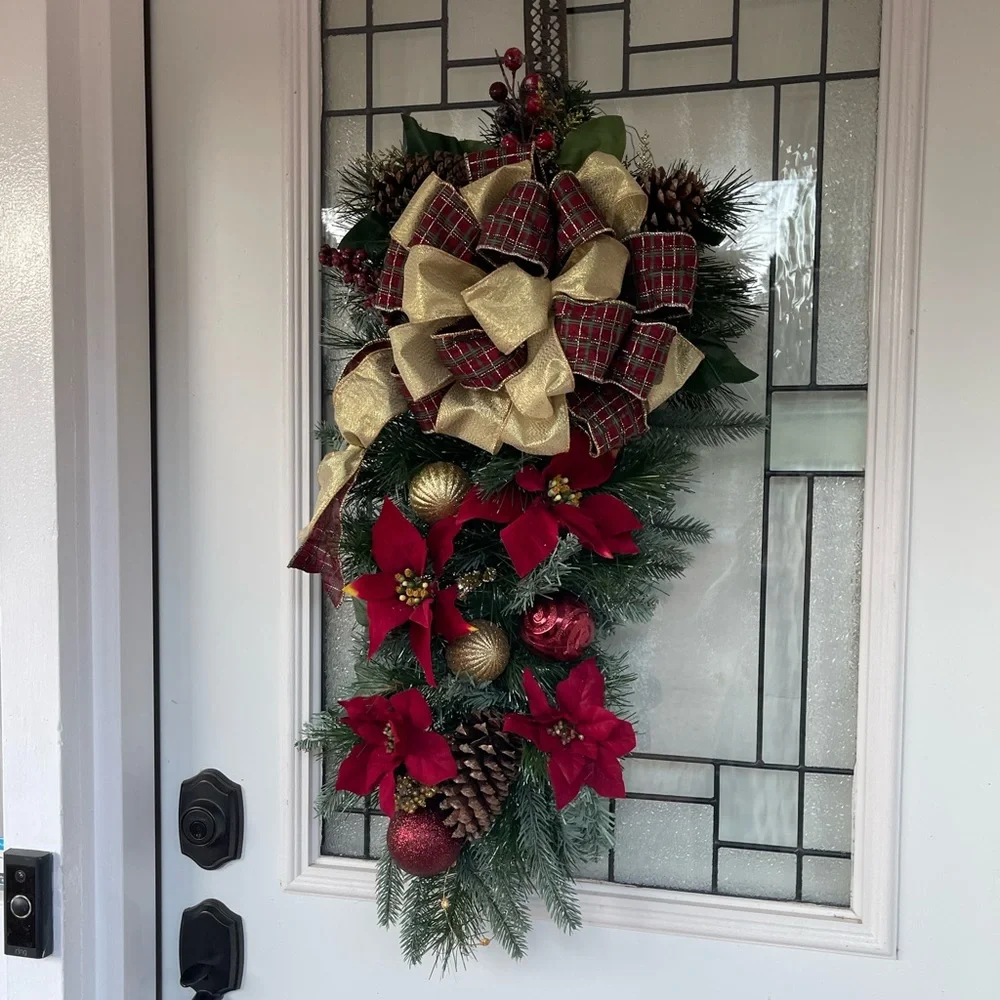 N/A burgundy poinsettia