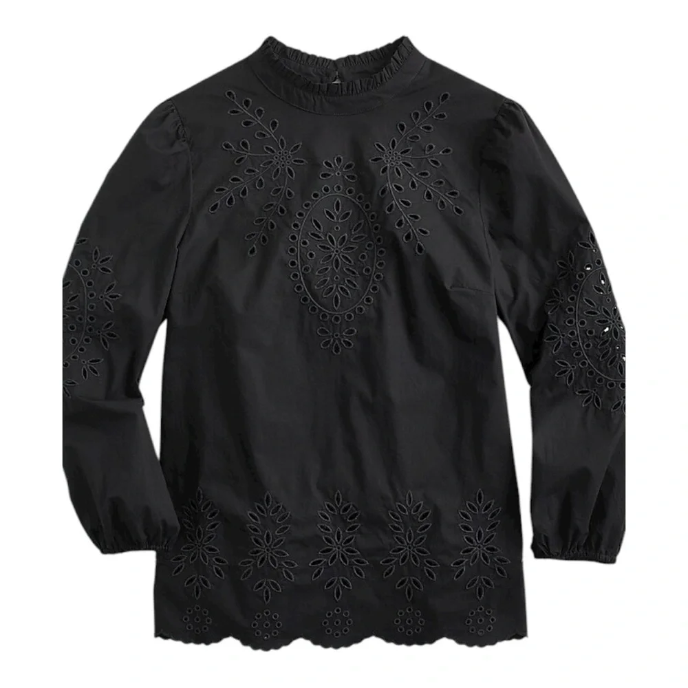 J. Crew ruffle blouse crew