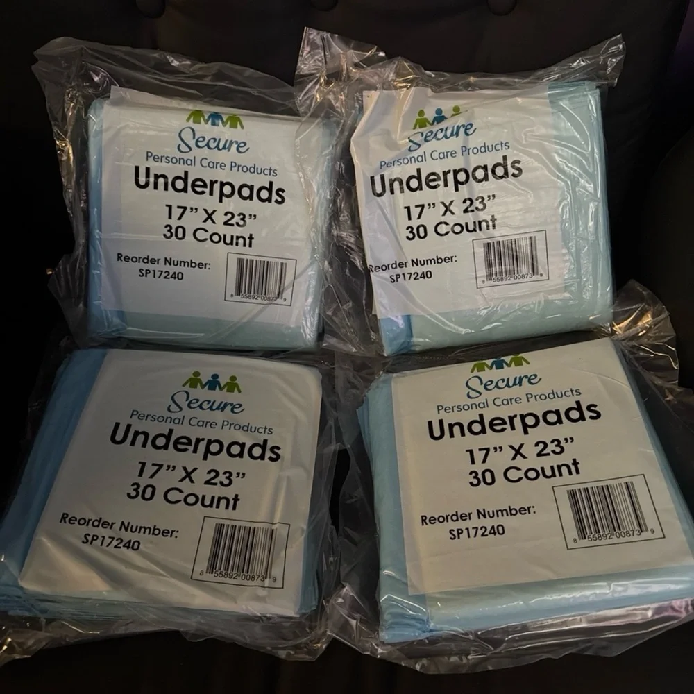 Secure Personal Care Underpads 120 Count urine potty pads