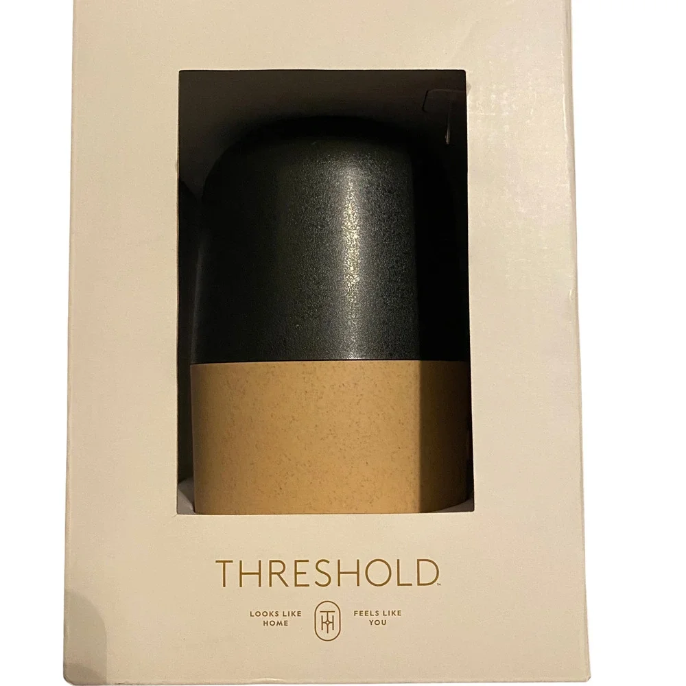 Black and Tan 200ml Speckle Medium Diffuser by Threshold: Spa Ambiance, 6hr NEW