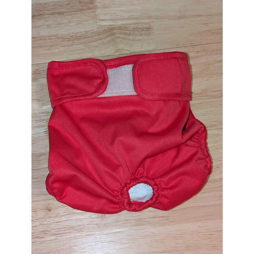 Pet Parents Hot Pink Polyester Dog Diaper w/ Waterproof Liner Size M Puppy Train