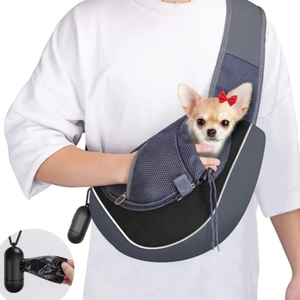 Pet Carrier Sling for Dogs - Gray
