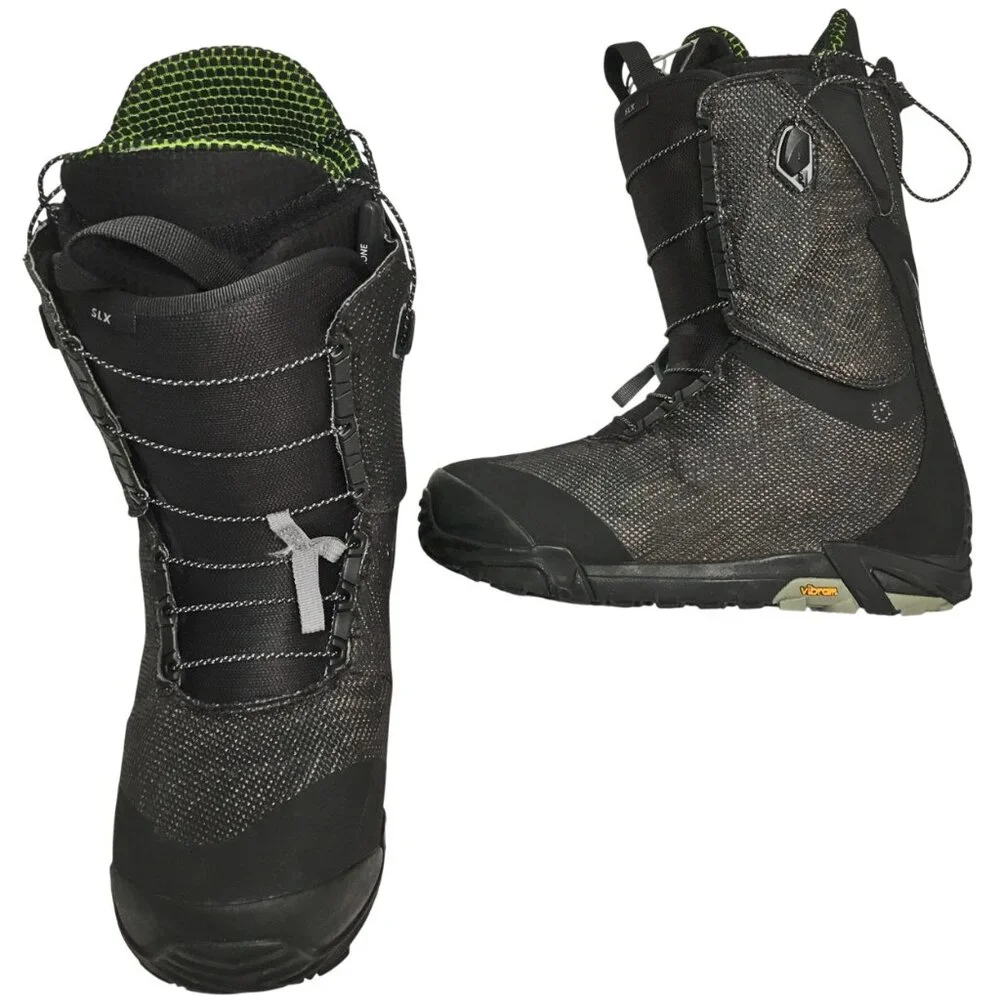 $650 Burton SLX Snowboard Boots! 9.5 Black Excellent Condition Top of the Line
