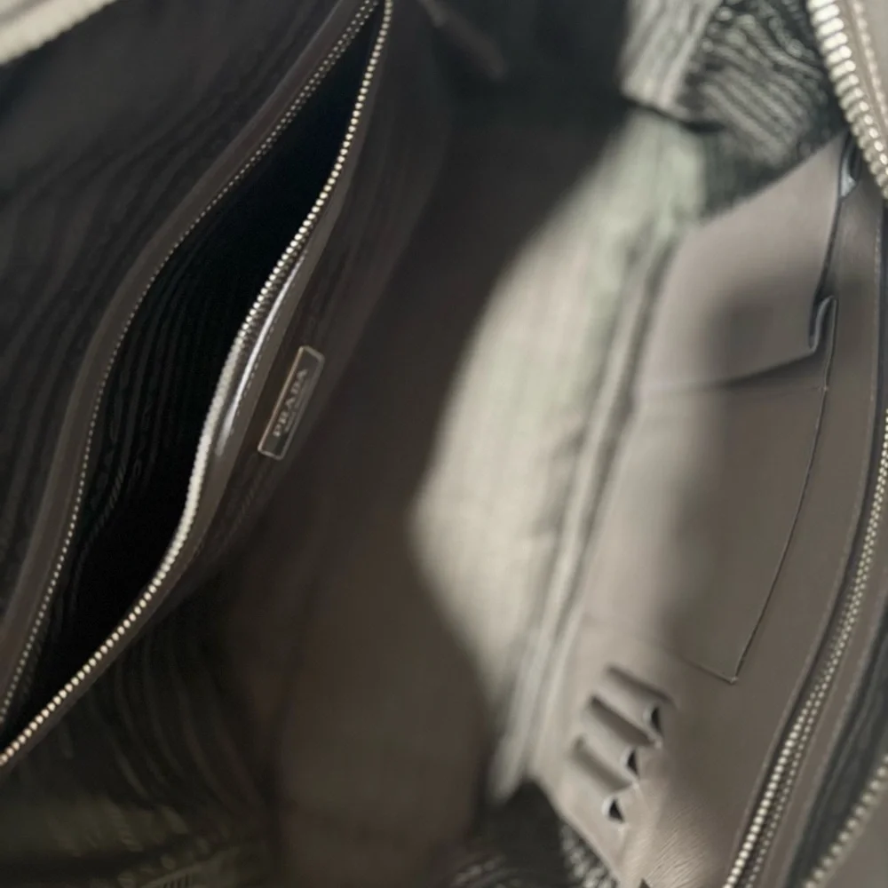 Prada functionality sleek gray