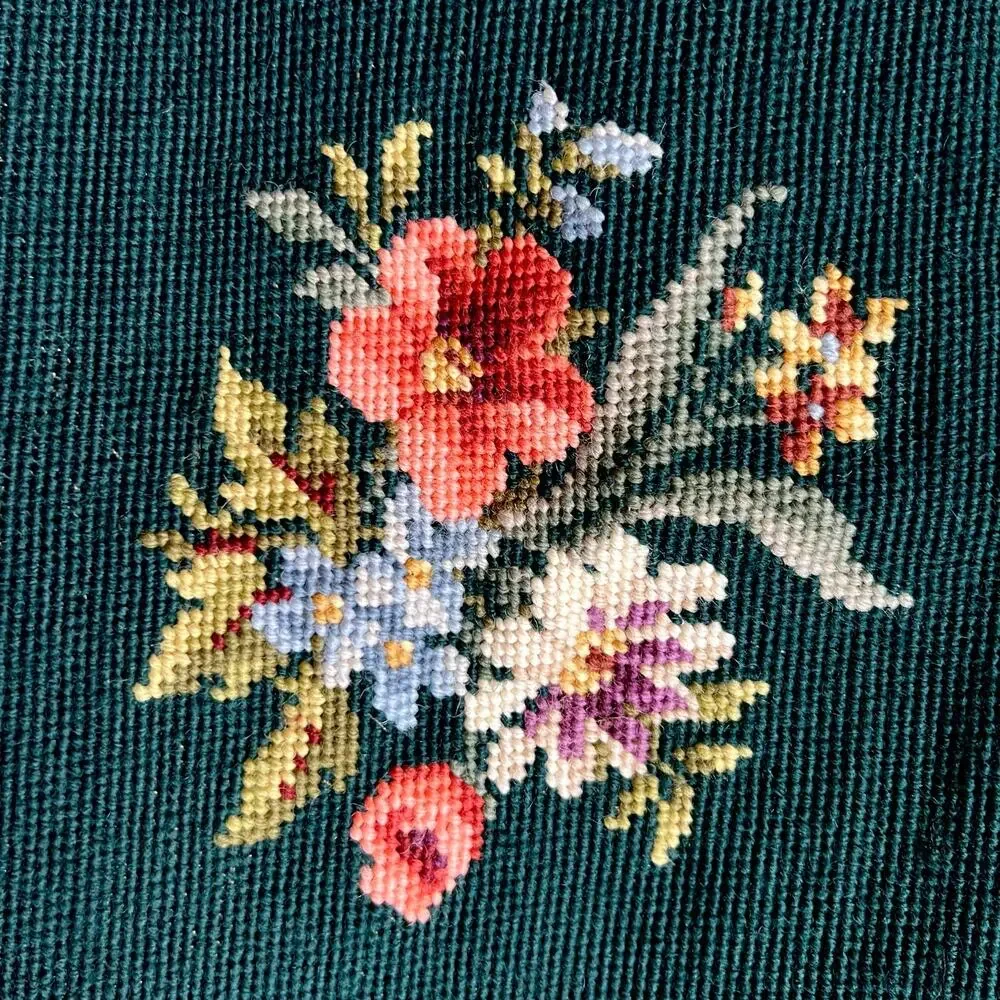 Handmade backing featuring