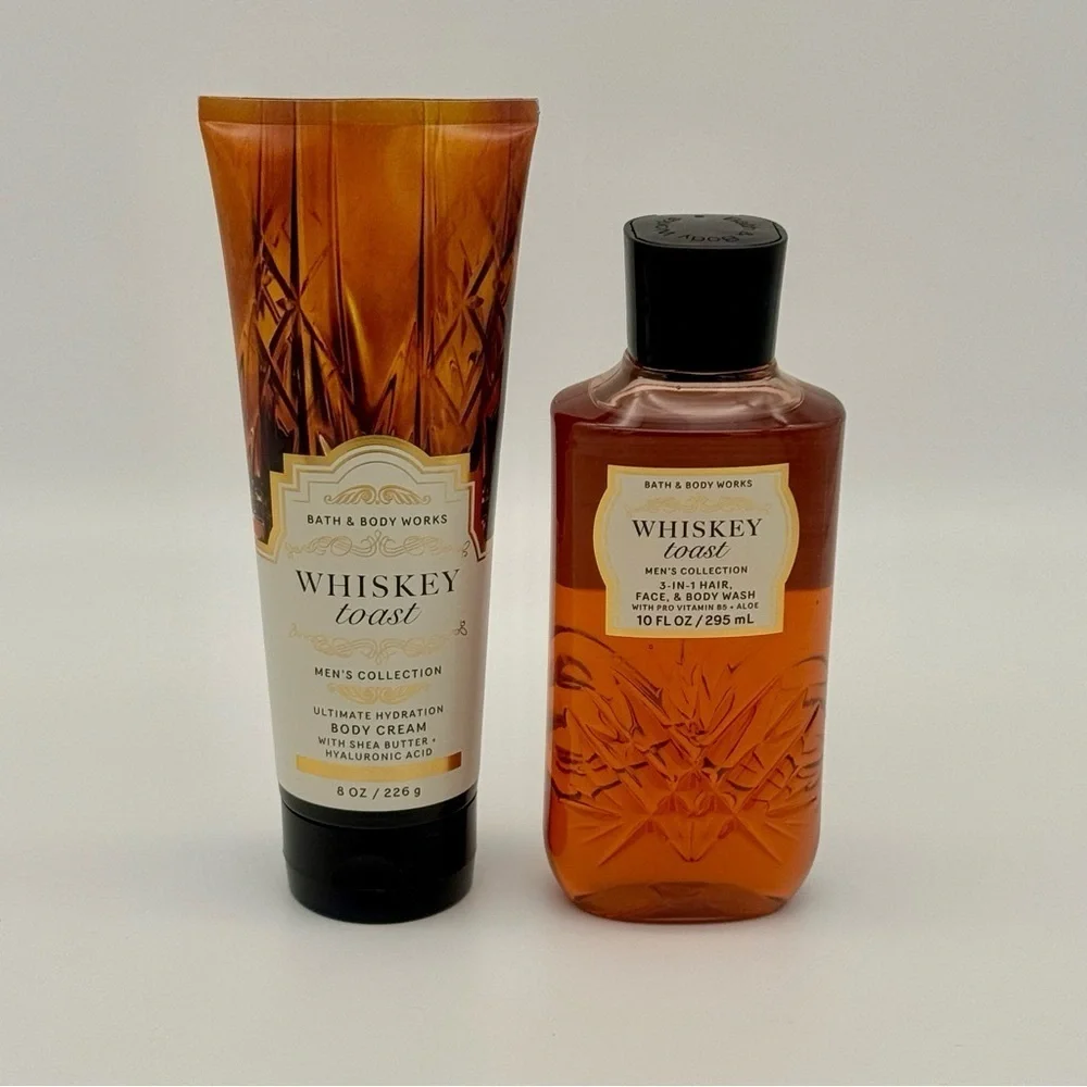 Bath & Body Works Whiskey Toast Men’s Body Wash and Lotion Set NWT