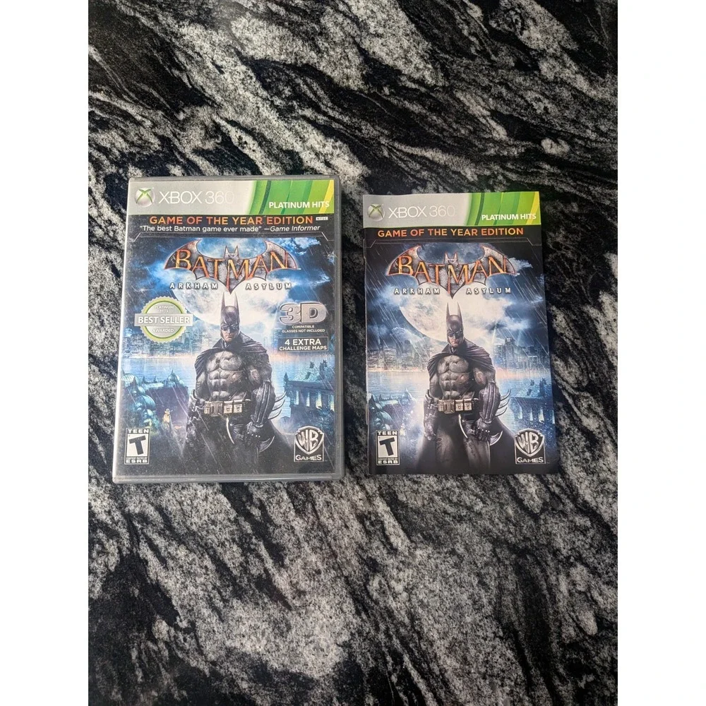 Batman: Arkham Asylum - GOTY Edition (Microsoft Xbox 360) CIB Tested Works‎