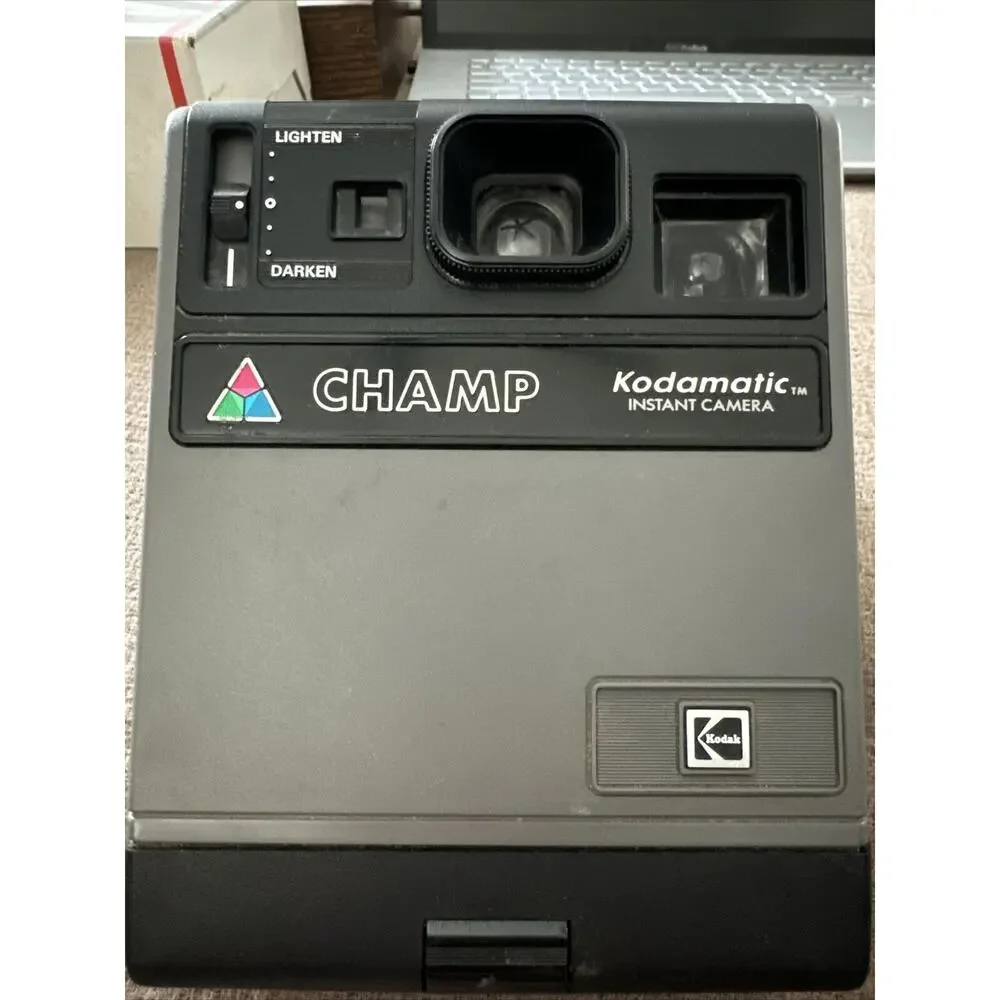 Vintage Camera Kodak‎ Kodamatic Champ HS144-10 Instant Camera Gray Black Works