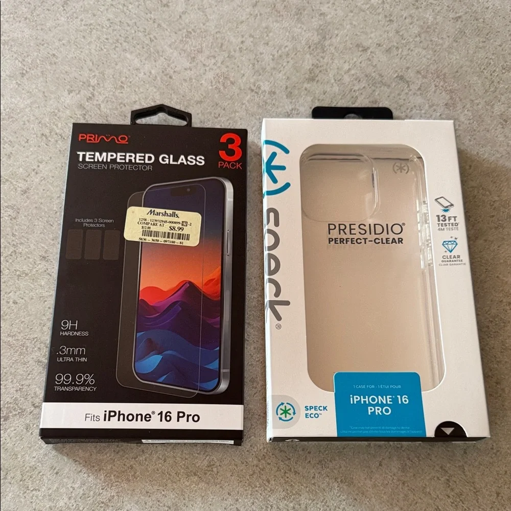 Speck Presidio Perfect-Clear Case for iPhone 16 Pro - Transparent