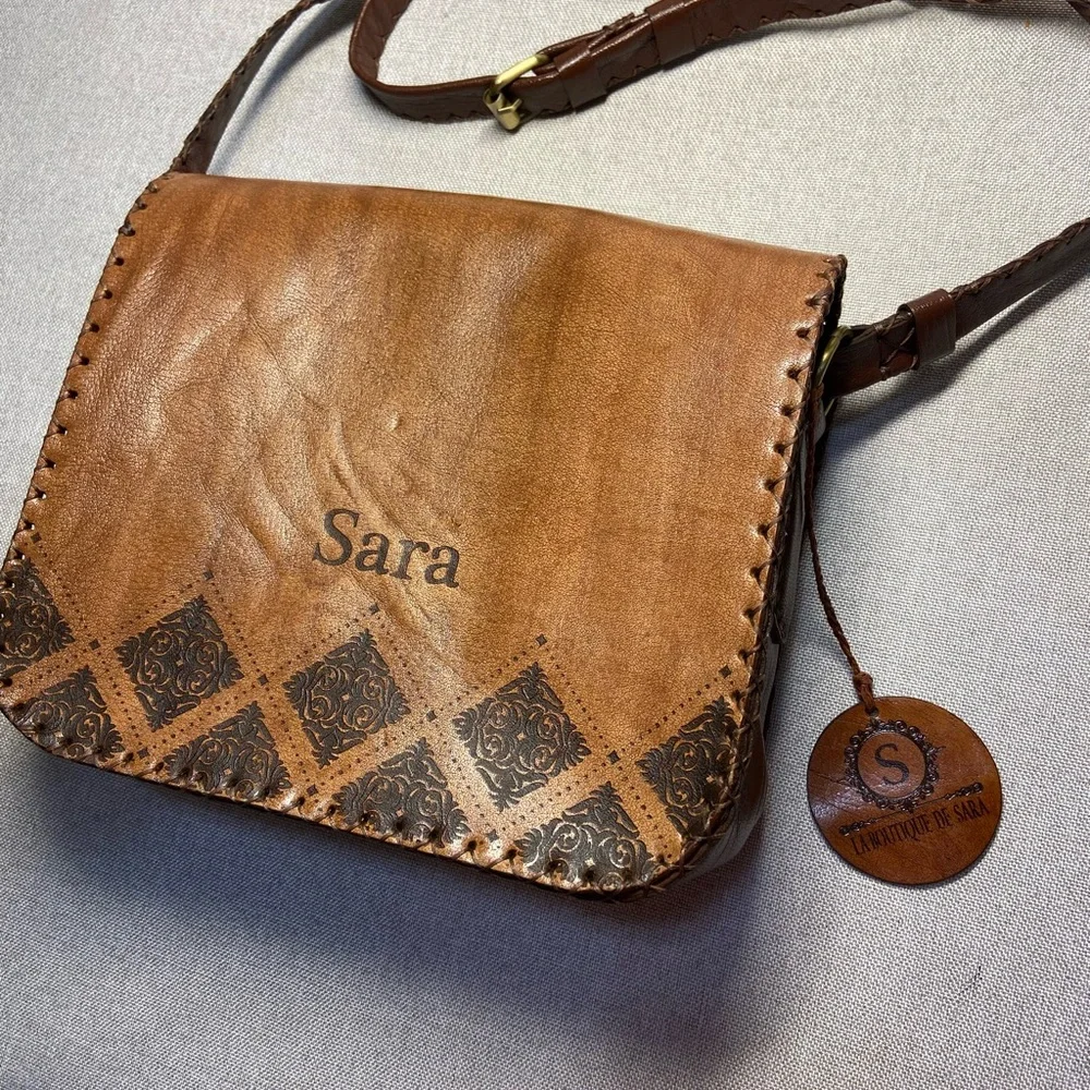 La Boutique De Sara Crossbody Leather Bag. Brand new with tag