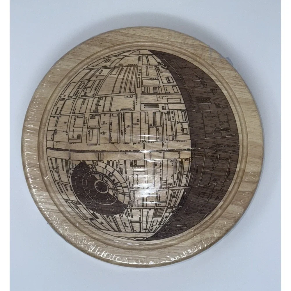 NWT Toscana Star Wars Death Star Charcuterie Circo Wood Cheese Board