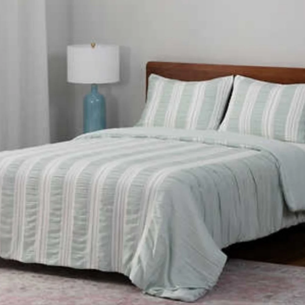 Berkshire life waffle stripe comforter set