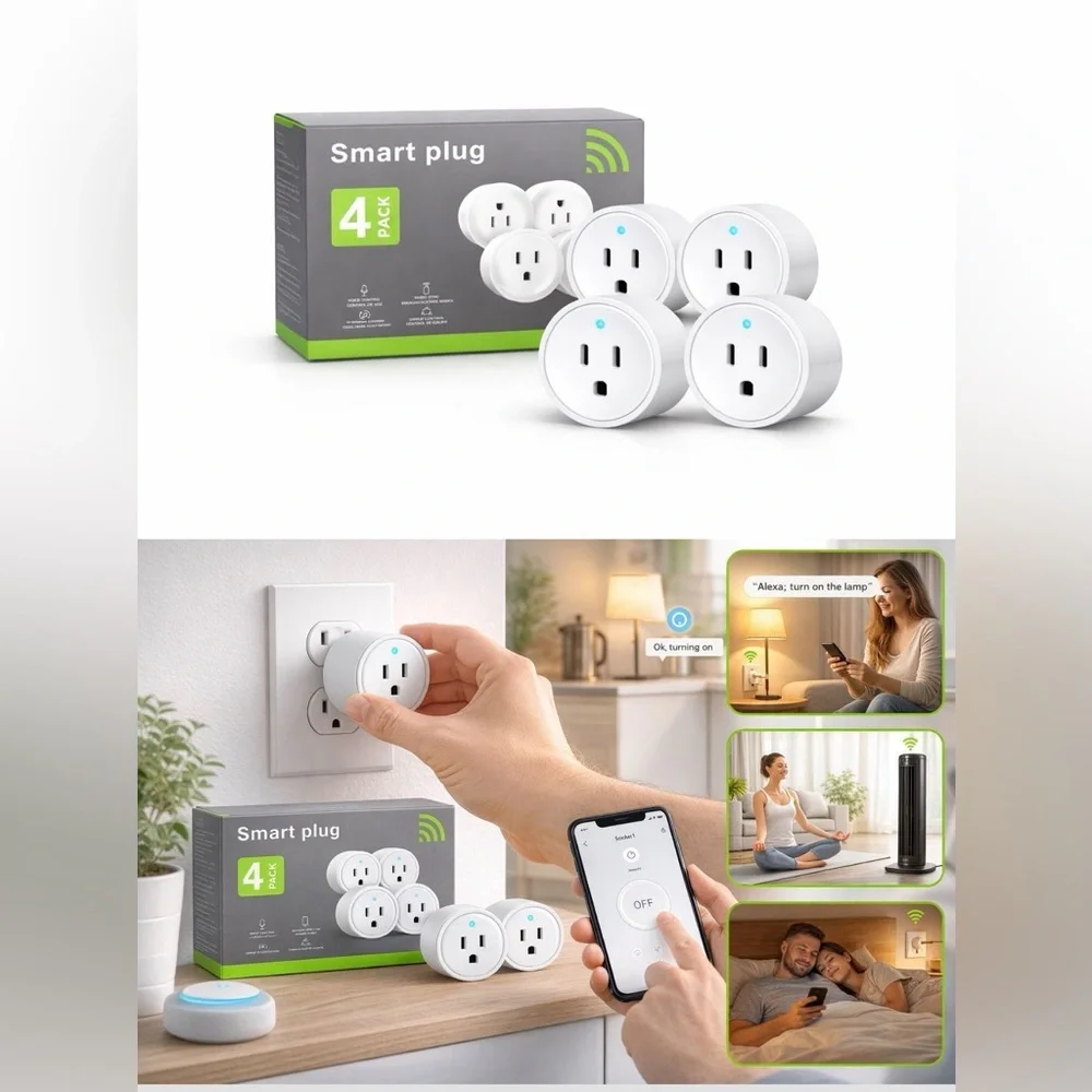 Smart Plug 4-Pack - White