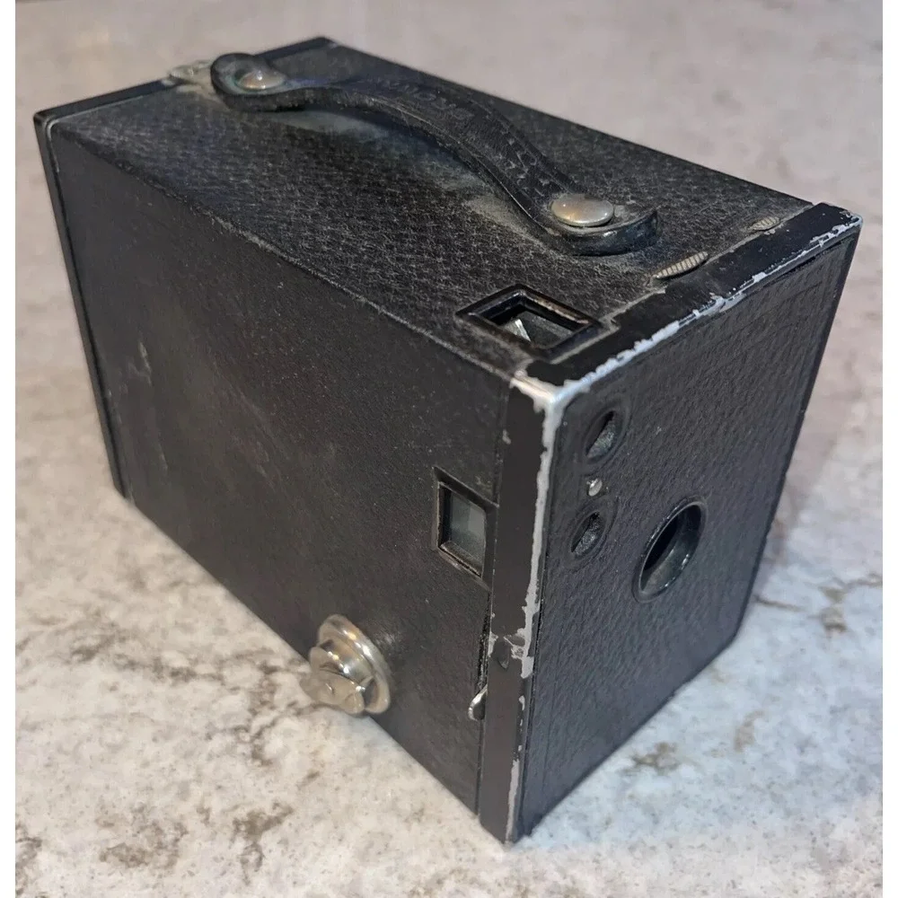 Vintage Parts Only Eastman Kodak Brownie No 2 Camera Box Film 120 Black As Is