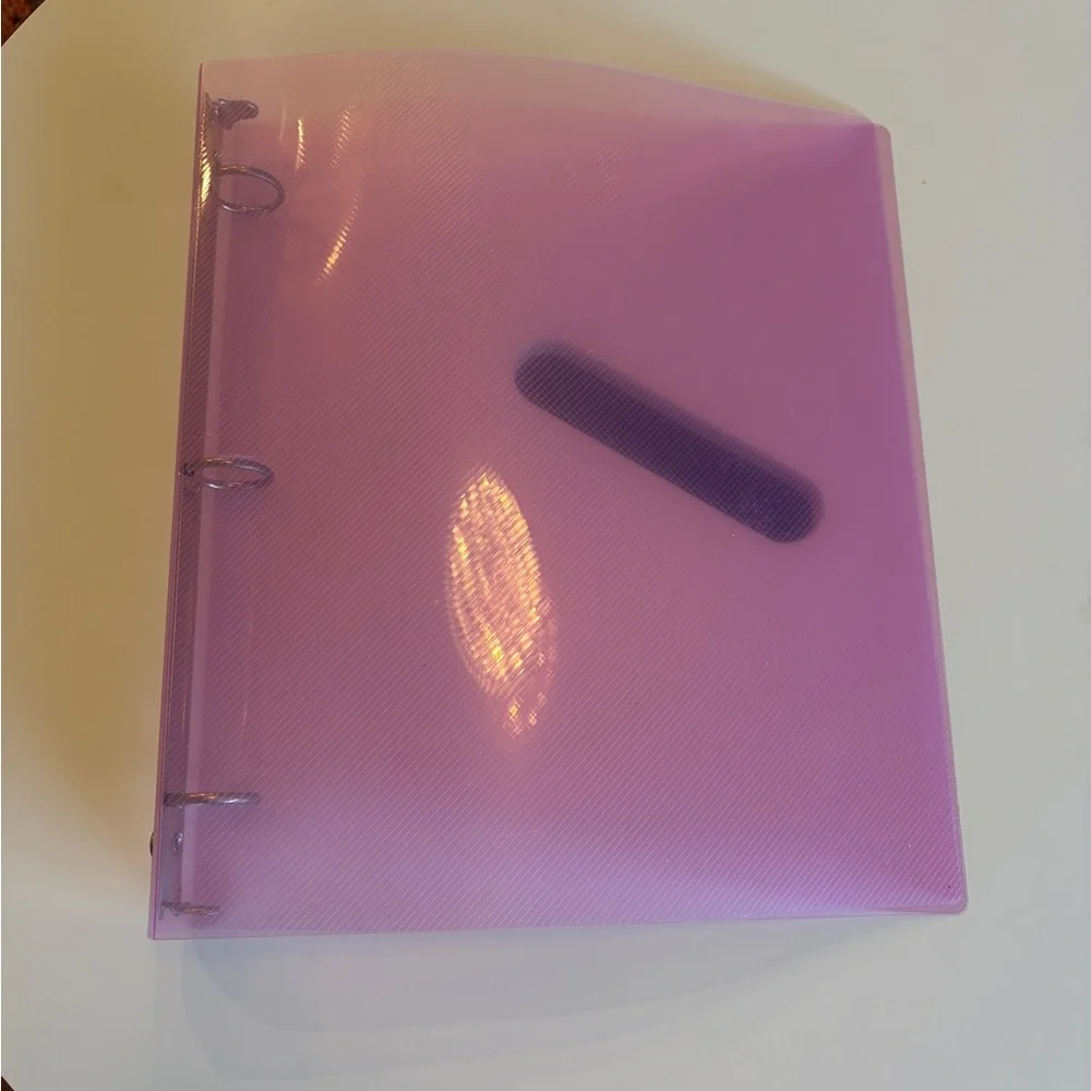 N/A binders rings pink