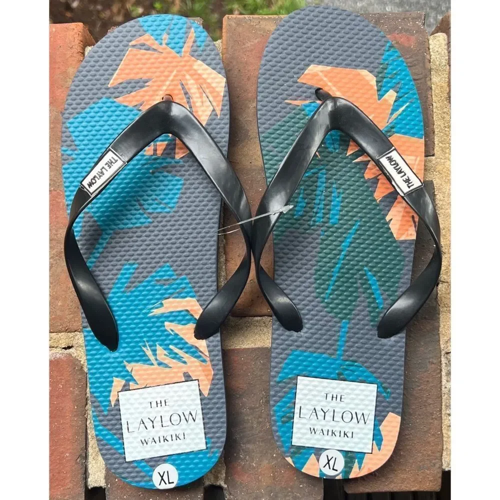 THE LAYLOW WAIKIKI Men’s FLIP FLOPS Size XL NWT