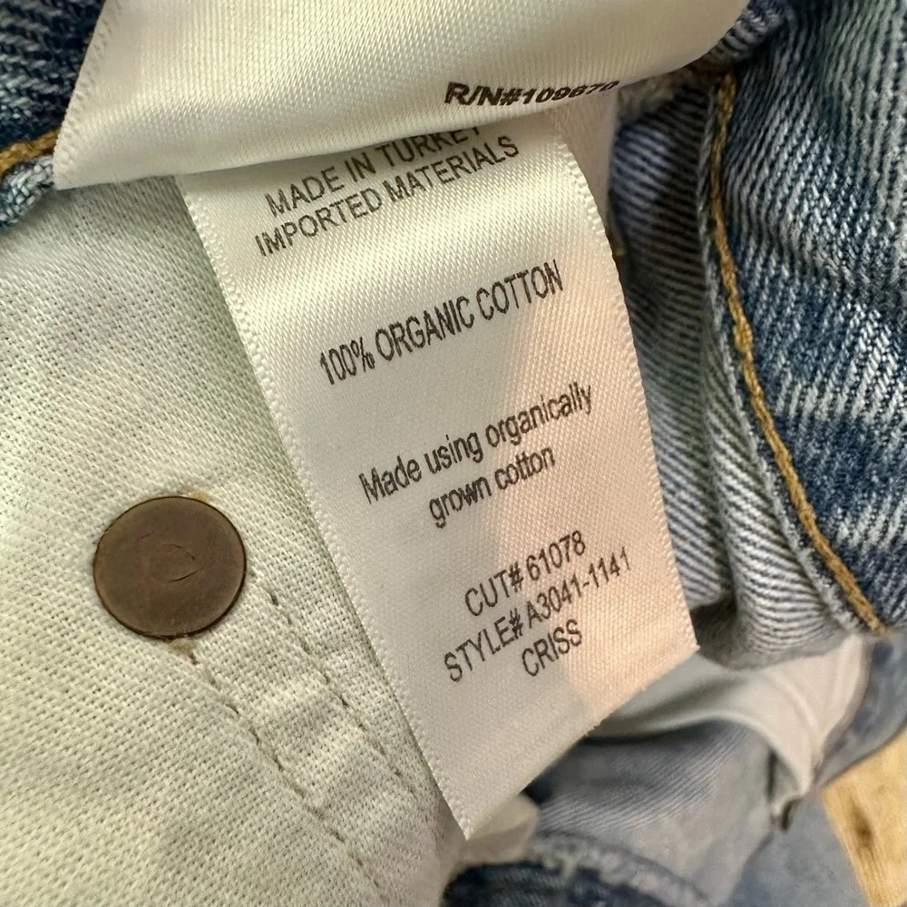 Agolde 23 wash tag