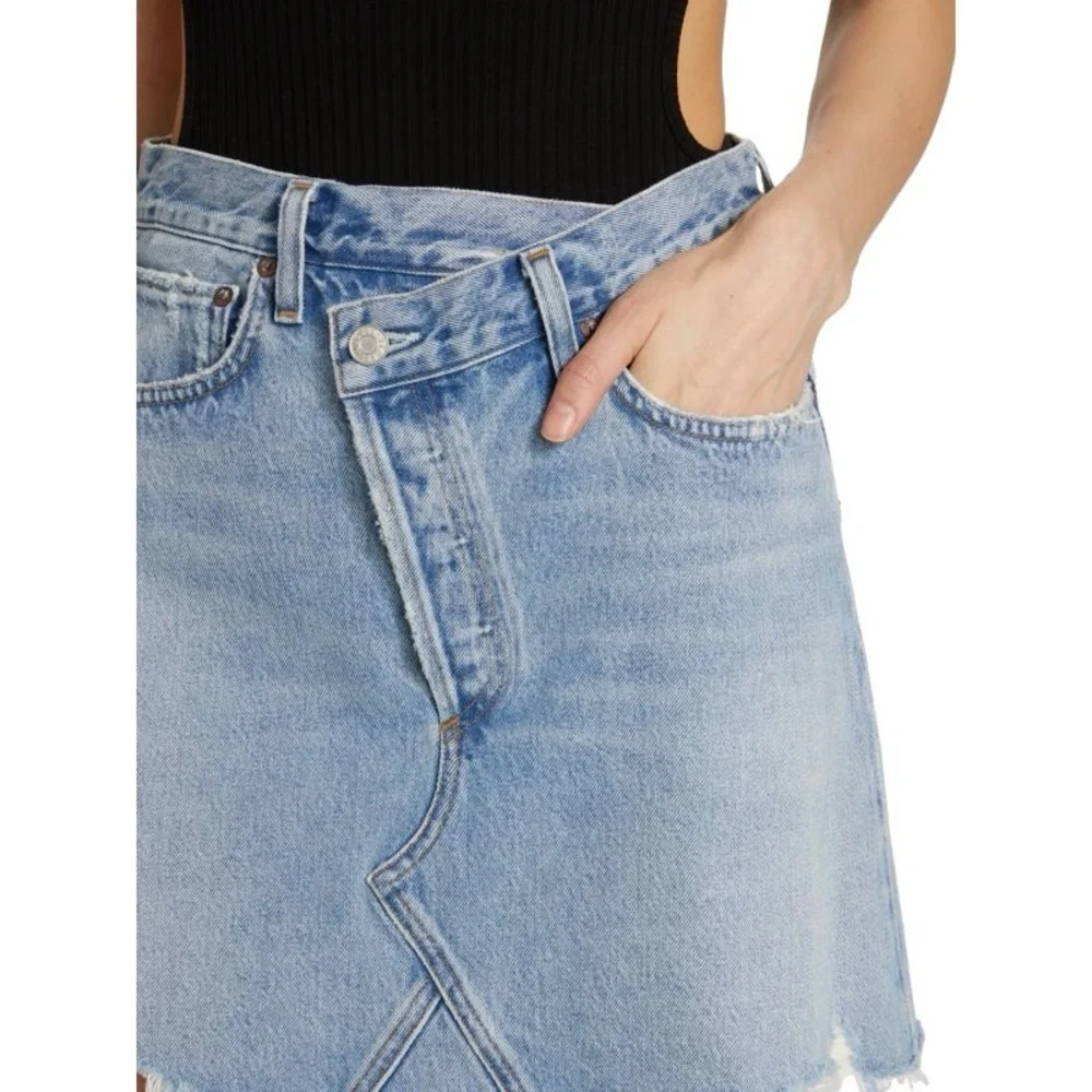 Agolde raw denim front